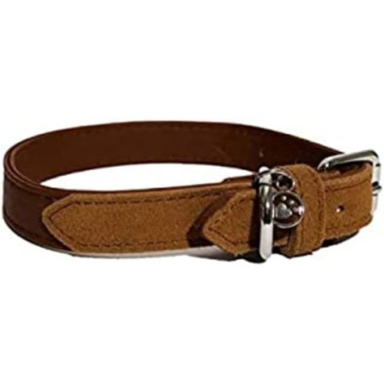 Rosewood Luxury Leather Dog Collar, 8-12 Inch, soft touch navy Rosewood Luxury Leather Dog Collar, 8-12 Inch, soft touch navy