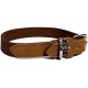 Rosewood Luxury Leather Dog Collar, 8-12 Inch, soft touch navy