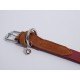 Rosewood Luxury Leather Dog Collar, 8-12 Inch, soft touch navy