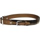 Rosewood Luxury Leather Dog Collar, 8-12 Inch, soft touch navy
