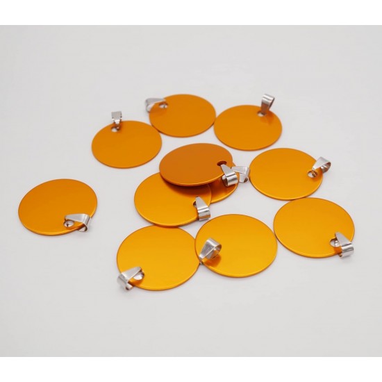 Round Aluminium Blank Dog Tags, DIY Engraved Cat Dog ID Tags, Personalised Pet Identity Name Tags, Blank Dog Tags DIY Carving, Diameter 3 cm, Mix Colours, Pack of 12 Round Aluminium Blank Dog Tags, DIY Engraved Cat Dog ID Tags, Personalised Pet Identity Name Tags, Blank Dog Tags DIY Carving, Diameter 3 cm, Mix Colours, Pack of 12