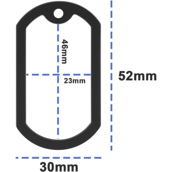 Silicone Rings Pack of 20 Dog Tag 52 x 30 mm Silencer Silicone Rubber ID Tag Protection to Reduce Harmful Distortion Noise, Black Silicone Rings Pack of 20 Dog Tag 52 x 30 mm Silencer Silicone Rubber ID Tag Protection to Reduce Harmful Distortion Noise, Black