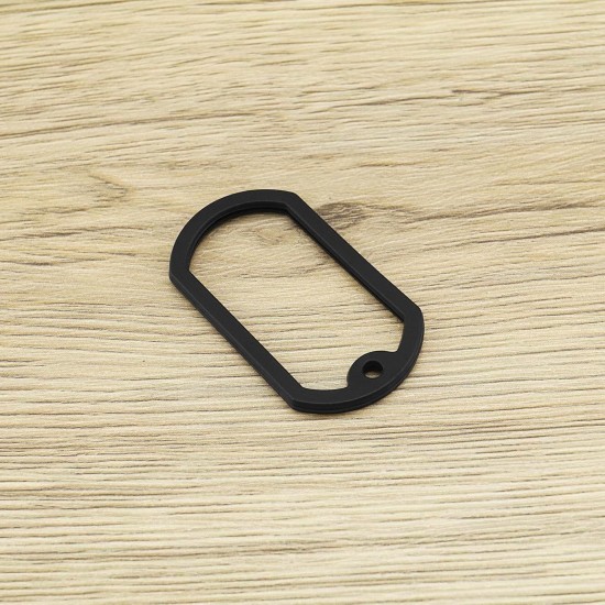 Silicone Rings Pack of 20 Dog Tag 52 x 30 mm Silencer Silicone Rubber ID Tag Protection to Reduce Harmful Distortion Noise, Black Silicone Rings Pack of 20 Dog Tag 52 x 30 mm Silencer Silicone Rubber ID Tag Protection to Reduce Harmful Distortion Noise, Black
