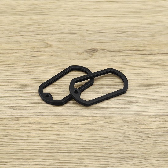 Silicone Rings Pack of 20 Dog Tag 52 x 30 mm Silencer Silicone Rubber ID Tag Protection to Reduce Harmful Distortion Noise, Black Silicone Rings Pack of 20 Dog Tag 52 x 30 mm Silencer Silicone Rubber ID Tag Protection to Reduce Harmful Distortion Noise, Black