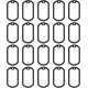 Silicone Rings Pack of 20 Dog Tag 52 x 30 mm Silencer Silicone Rubber ID Tag Protection to Reduce Harmful Distortion Noise, Black Silicone Rings Pack of 20 Dog Tag 52 x 30 mm Silencer Silicone Rubber ID Tag Protection to Reduce Harmful Distortion Noise, Black