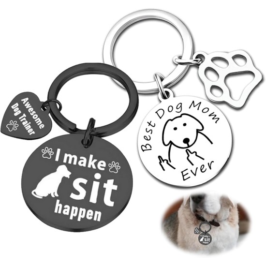 Stainless Steel Dog Tag, Stainless Steel Dog Tag, Personalised Dog Pendant, Round Pendant for Collar as Animal Tag for Dogs and Cats (Black, Silver, Not Adjustable) Stainless Steel Dog Tag, Stainless Steel Dog Tag, Personalised Dog Pendant, Round Pendant for Collar as Animal Tag for Dogs and Cats (Black, Silver, Not Adjustable)