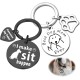 Stainless Steel Dog Tag, Stainless Steel Dog Tag, Personalised Dog Pendant, Round Pendant for Collar as Animal Tag for Dogs and Cats (Black, Silver, Not Adjustable) Stainless Steel Dog Tag, Stainless Steel Dog Tag, Personalised Dog Pendant, Round Pendant for Collar as Animal Tag for Dogs and Cats (Black, Silver, Not Adjustable)
