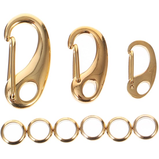 Stainless Steel Pet Tags Clips with Quick Release and Rings Dog Cat Collar Clip for Secure Attachment of ID Tags to Collar or Harness Pack of 3 Stainless Steel Pet Tags Clips with Quick Release and Rings Dog Cat Collar Clip for Secure Attachment of ID Tags to Collar or Harness Pack of 3