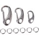 Stainless Steel Pet Tags Clips with Quick Release and Rings Dog Cat Collar Clip for Secure Attachment of ID Tags to Collar or Harness Pack of 3 Stainless Steel Pet Tags Clips with Quick Release and Rings Dog Cat Collar Clip for Secure Attachment of ID Tags to Collar or Harness Pack of 3