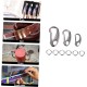 Stainless Steel Pet Tags Clips with Quick Release and Rings Dog Cat Collar Clip for Secure Attachment of ID Tags to Collar or Harness Pack of 3 Stainless Steel Pet Tags Clips with Quick Release and Rings Dog Cat Collar Clip for Secure Attachment of ID Tags to Collar or Harness Pack of 3