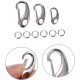 Stainless Steel Pet Tags Clips with Quick Release and Rings Dog Cat Collar Clip for Secure Attachment of ID Tags to Collar or Harness Pack of 3 Stainless Steel Pet Tags Clips with Quick Release and Rings Dog Cat Collar Clip for Secure Attachment of ID Tags to Collar or Harness Pack of 3