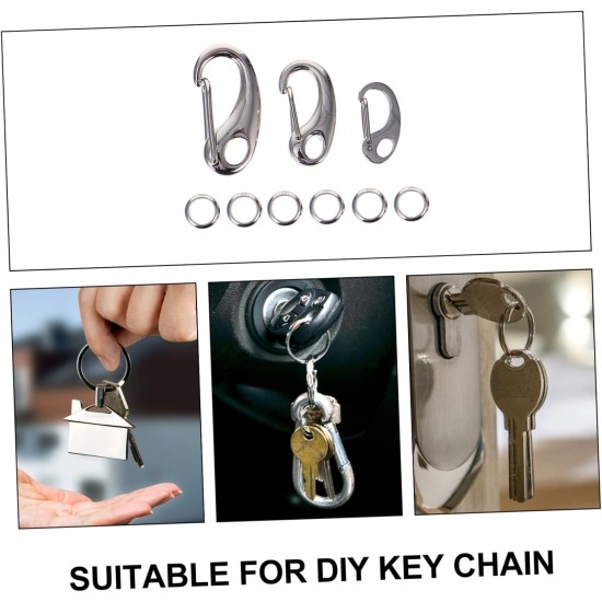 Stainless Steel Pet Tags Clips with Quick Release and Rings Dog Cat Collar Clip for Secure Attachment of ID Tags to Collar or Harness Pack of 3 Stainless Steel Pet Tags Clips with Quick Release and Rings Dog Cat Collar Clip for Secure Attachment of ID Tags to Collar or Harness Pack of 3