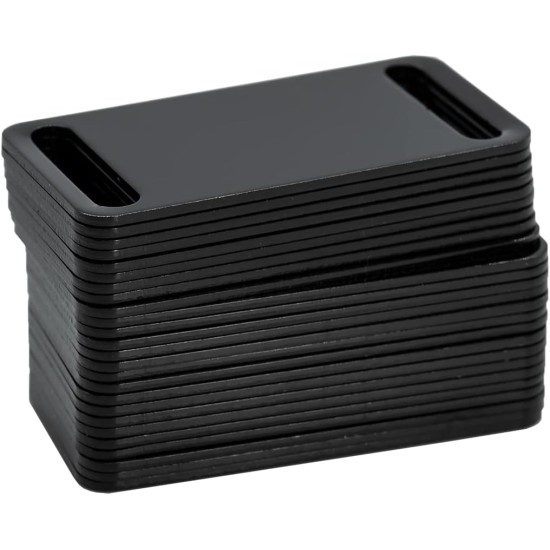 StayMax 25 Pcs Aluminum Engraving Blanks for Stamping Blanks and Pet Tags (Black) StayMax 25 Pcs Aluminum Engraving Blanks for Stamping Blanks and Pet Tags (Black)