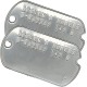 Steven Rogers 'Captain America' WWII Style Military Dog Tags - Notched Before 1965 WW2 - Stainless Steel - Chain Included Steven Rogers 'Captain America' WWII Style Military Dog Tags - Notched Before 1965 WW2 - Stainless Steel - Chain Included