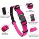 Strong Dog Collar Medium Dogs - Orange Reflective Padded Dog Collars - Adjustable - Safety Metal Buckle, Aluminium V-Ring Strong Dog Collar Medium Dogs - Orange Reflective Padded Dog Collars - Adjustable - Safety Metal Buckle, Aluminium V-Ring