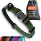 Strong Dog Collar Medium Dogs - Orange Reflective Padded Dog Collars - Adjustable - Safety Metal Buckle, Aluminium V-Ring Strong Dog Collar Medium Dogs - Orange Reflective Padded Dog Collars - Adjustable - Safety Metal Buckle, Aluminium V-Ring
