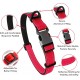 Strong Dog Collar Medium Dogs - Orange Reflective Padded Dog Collars - Adjustable - Safety Metal Buckle, Aluminium V-Ring Strong Dog Collar Medium Dogs - Orange Reflective Padded Dog Collars - Adjustable - Safety Metal Buckle, Aluminium V-Ring