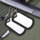 TENDYCOCO Pack of 12 Dog ID Tags Silicone Army Pet Tags Patrol Cap Cover