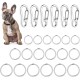 TIESOME Dog Tag Clips with Rings, Pack of 6 Dog Tags Clips 18 Pieces Brand Rings Stainless Steel Pet Tags Clip Dog Tags Holder Quick Release for Collar and Harness 1.3 x 0.6 Inches TIESOME Dog Tag Clips with Rings, Pack of 6 Dog Tags Clips 18 Pieces Brand Rings Stainless Steel Pet Tags Clip Dog Tags Holder Quick Release for Collar and Harness 1.3 x 0.6 Inches