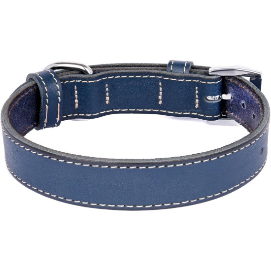 TORRUNA Genuine Leather Adjustable Dog Collar for Small Large Dogs (XS: Neck 20-30cm, Black) TORRUNA Genuine Leather Adjustable Dog Collar for Small Large Dogs (XS: Neck 20-30cm, Black)