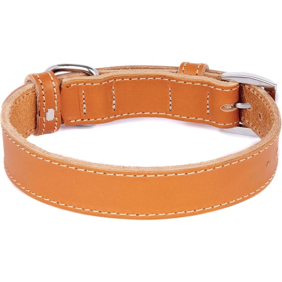 TORRUNA Genuine Leather Adjustable Dog Collar for Small Large Dogs (XS: Neck 20-30cm, Black) TORRUNA Genuine Leather Adjustable Dog Collar for Small Large Dogs (XS: Neck 20-30cm, Black)