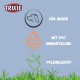TRIXIE CityStyle 1971416 Dog Collar S-M: Neck Circumference 30-37 cm/20 mm Light Grey - High-Quality PVC Collar for Small - Medium Dogs, Adjustable, Water-Repellent and Wipe-Clean