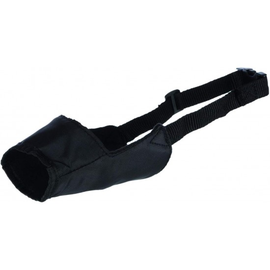 TRIXIE Mouth Loop for Dogs - 12 cm Basket Circumference - 4.3 cm Basket Length - e.g. for Veterinarian Visits or Train Trips - Infinitely Adjustable Neck Strap - Snap Closure - 1920 TRIXIE Mouth Loop for Dogs - 12 cm Basket Circumference - 4.3 cm Basket Length - e.g. for Veterinarian Visits or Train Trips - Infinitely Adjustable Neck Strap - Snap Closure - 1920