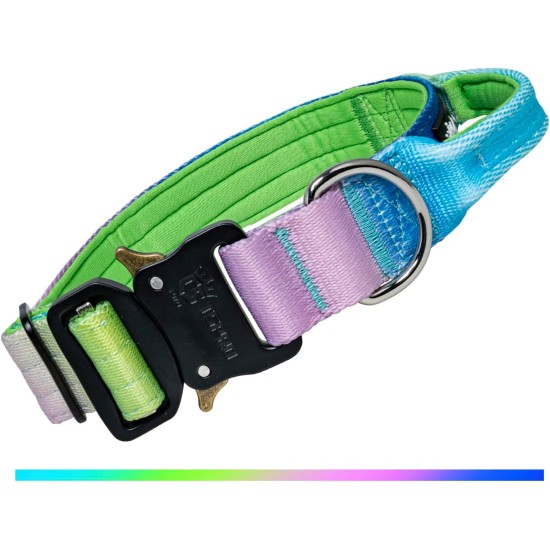TSPRO Premium Dog Collar with Handle, Thick, Adjustable, Tactical Dog Collar, Heavy-Duty Design, Quick-Release Metal Buckle, for Medium to Large Dogs, M, Green TSPRO Premium Dog Collar with Handle, Thick, Adjustable, Tactical Dog Collar, Heavy-Duty Design, Quick-Release Metal Buckle, for Medium to Large Dogs, M, Green