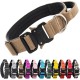 TSPRO Premium Dog Collar with Handle, Thick, Adjustable, Tactical Dog Collar, Heavy-Duty Design, Quick-Release Metal Buckle, for Medium to Large Dogs, M, Green TSPRO Premium Dog Collar with Handle, Thick, Adjustable, Tactical Dog Collar, Heavy-Duty Design, Quick-Release Metal Buckle, for Medium to Large Dogs, M, Green