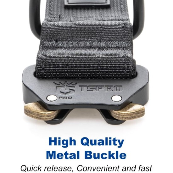 TSPRO Premium Dog Collar with Handle, Thick, Adjustable, Tactical Dog Collar, Heavy-Duty Design, Quick-Release Metal Buckle, for Medium to Large Dogs, M, Green TSPRO Premium Dog Collar with Handle, Thick, Adjustable, Tactical Dog Collar, Heavy-Duty Design, Quick-Release Metal Buckle, for Medium to Large Dogs, M, Green