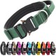 TSPRO Premium Dog Collar with Handle, Thick, Adjustable, Tactical Dog Collar, Heavy-Duty Design, Quick-Release Metal Buckle, for Medium to Large Dogs, M, Green TSPRO Premium Dog Collar with Handle, Thick, Adjustable, Tactical Dog Collar, Heavy-Duty Design, Quick-Release Metal Buckle, for Medium to Large Dogs, M, Green