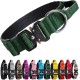 TSPRO Premium Dog Collar with Handle, Thick, Adjustable, Tactical Dog Collar, Heavy-Duty Design, Quick-Release Metal Buckle, for Medium to Large Dogs, M, Green TSPRO Premium Dog Collar with Handle, Thick, Adjustable, Tactical Dog Collar, Heavy-Duty Design, Quick-Release Metal Buckle, for Medium to Large Dogs, M, Green