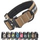 TSPRO Premium Dog Collar with Handle, Thick, Adjustable, Tactical Dog Collar, Heavy-Duty Design, Quick-Release Metal Buckle, for Medium to Large Dogs, M, Green TSPRO Premium Dog Collar with Handle, Thick, Adjustable, Tactical Dog Collar, Heavy-Duty Design, Quick-Release Metal Buckle, for Medium to Large Dogs, M, Green