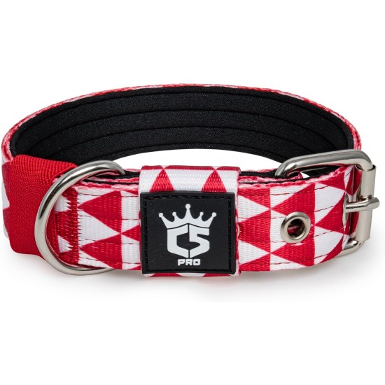 TSPRO Tactical Dog Collar, Robust Collar for Dogs with Metal Buckle Closure, 3.3 cm Wide, Adjustable and Thick for Small Dogs (Geometric S) TSPRO Tactical Dog Collar, Robust Collar for Dogs with Metal Buckle Closure, 3.3 cm Wide, Adjustable and Thick for Small Dogs (Geometric S)