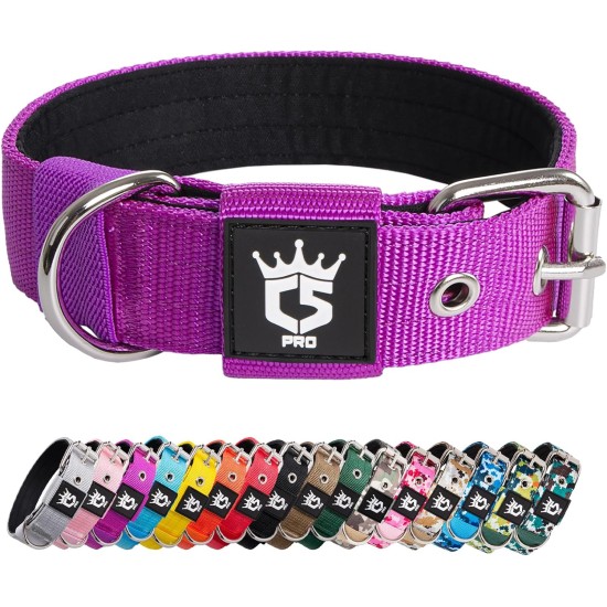 TSPRO Tactical Dog Collar, Robust Collar for Dogs with Metal Buckle Closure, 3.3 cm Wide, Adjustable and Thick for Small Dogs (Geometric S) TSPRO Tactical Dog Collar, Robust Collar for Dogs with Metal Buckle Closure, 3.3 cm Wide, Adjustable and Thick for Small Dogs (Geometric S)