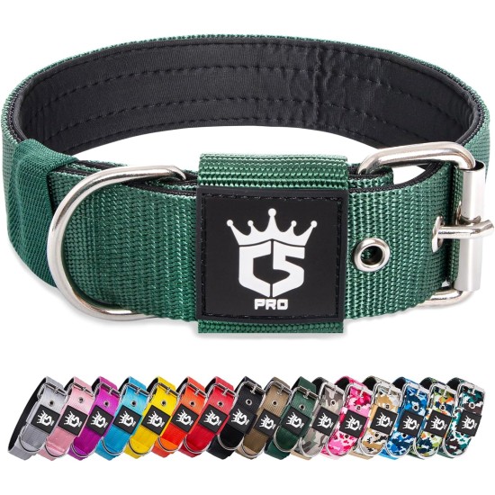 TSPRO Tactical Dog Collar, Robust Collar for Dogs with Metal Buckle Closure, 3.3 cm Wide, Adjustable and Thick for Small Dogs (Geometric S) TSPRO Tactical Dog Collar, Robust Collar for Dogs with Metal Buckle Closure, 3.3 cm Wide, Adjustable and Thick for Small Dogs (Geometric S)