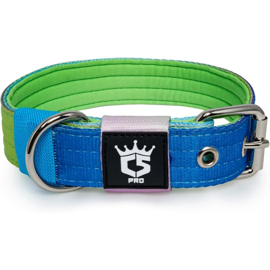 TSPRO Tactical Dog Collar, Robust Collar for Dogs with Metal Buckle Closure, 3.3 cm Wide, Adjustable and Thick for Small Dogs (Geometric S) TSPRO Tactical Dog Collar, Robust Collar for Dogs with Metal Buckle Closure, 3.3 cm Wide, Adjustable and Thick for Small Dogs (Geometric S)