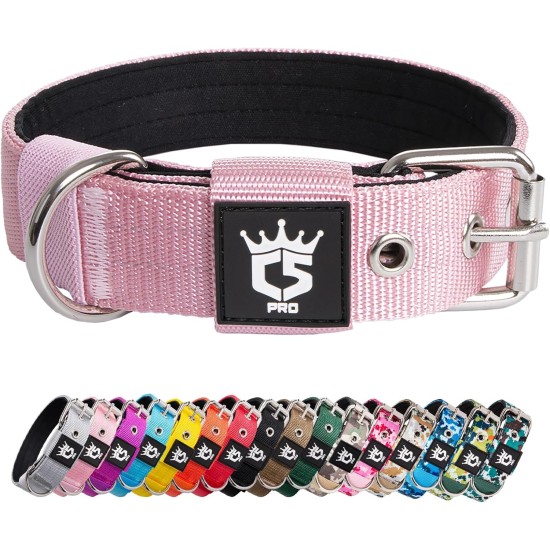 TSPRO Tactical Dog Collar, Robust Collar for Dogs with Metal Buckle Closure, 3.3 cm Wide, Adjustable and Thick for Small Dogs (Geometric S) TSPRO Tactical Dog Collar, Robust Collar for Dogs with Metal Buckle Closure, 3.3 cm Wide, Adjustable and Thick for Small Dogs (Geometric S)