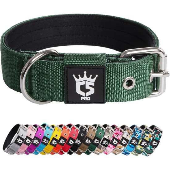 TSPRO Tactical Dog Collar, Robust Collar for Dogs with Metal Buckle Closure, 3.3 cm Wide, Adjustable and Thick for Small Dogs (Geometric S) TSPRO Tactical Dog Collar, Robust Collar for Dogs with Metal Buckle Closure, 3.3 cm Wide, Adjustable and Thick for Small Dogs (Geometric S)