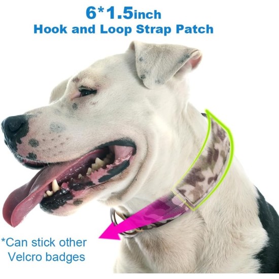 TSPRO Tactical Dog Collar, Robust Collar for Dogs with Metal Buckle Closure, 3.3 cm Wide, Adjustable and Thick for Small Dogs (Geometric S) TSPRO Tactical Dog Collar, Robust Collar for Dogs with Metal Buckle Closure, 3.3 cm Wide, Adjustable and Thick for Small Dogs (Geometric S)