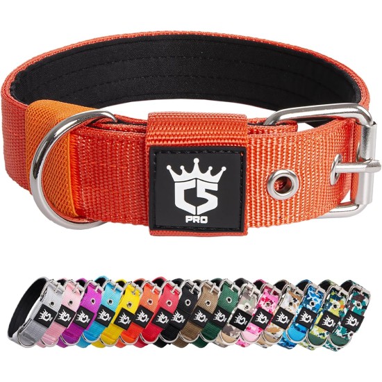 TSPRO Tactical Dog Collar, Robust Collar for Dogs with Metal Buckle Closure, 3.3 cm Wide, Adjustable and Thick for Small Dogs (Geometric S) TSPRO Tactical Dog Collar, Robust Collar for Dogs with Metal Buckle Closure, 3.3 cm Wide, Adjustable and Thick for Small Dogs (Geometric S)