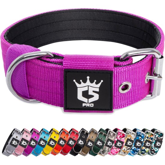 TSPRO Tactical Dog Collar, Robust Collar for Dogs with Metal Buckle Closure, 3.3 cm Wide, Adjustable and Thick for Small Dogs (Geometric S) TSPRO Tactical Dog Collar, Robust Collar for Dogs with Metal Buckle Closure, 3.3 cm Wide, Adjustable and Thick for Small Dogs (Geometric S)