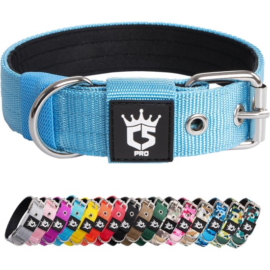 TSPRO Tactical Dog Collar, Robust Collar for Dogs with Metal Buckle Closure, 3.3 cm Wide, Adjustable and Thick for Small Dogs (Geometric S) TSPRO Tactical Dog Collar, Robust Collar for Dogs with Metal Buckle Closure, 3.3 cm Wide, Adjustable and Thick for Small Dogs (Geometric S)
