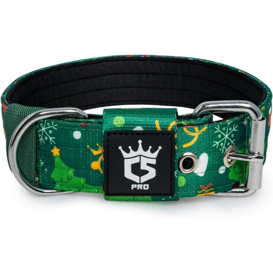 TSPRO Tactical Dog Collar, Robust Collar for Dogs with Metal Buckle Closure, 3.3 cm Wide, Adjustable and Thick for Small Dogs (Geometric S) TSPRO Tactical Dog Collar, Robust Collar for Dogs with Metal Buckle Closure, 3.3 cm Wide, Adjustable and Thick for Small Dogs (Geometric S)