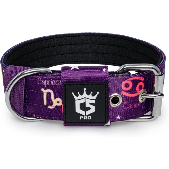 TSPRO Tactical Dog Collar, Robust Collar for Dogs with Metal Buckle Closure, 3.3 cm Wide, Adjustable and Thick for Small Dogs (Geometric S) TSPRO Tactical Dog Collar, Robust Collar for Dogs with Metal Buckle Closure, 3.3 cm Wide, Adjustable and Thick for Small Dogs (Geometric S)
