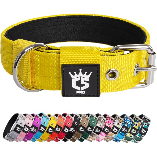 TSPRO Tactical Dog Collar, Robust Collar for Dogs with Metal Buckle Closure, 3.3 cm Wide, Adjustable and Thick for Small Dogs (Geometric S) TSPRO Tactical Dog Collar, Robust Collar for Dogs with Metal Buckle Closure, 3.3 cm Wide, Adjustable and Thick for Small Dogs (Geometric S)