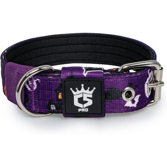 TSPRO Tactical Dog Collar, Robust Collar for Dogs with Metal Buckle Closure, 3.3 cm Wide, Adjustable and Thick for Small Dogs (Geometric S) TSPRO Tactical Dog Collar, Robust Collar for Dogs with Metal Buckle Closure, 3.3 cm Wide, Adjustable and Thick for Small Dogs (Geometric S)