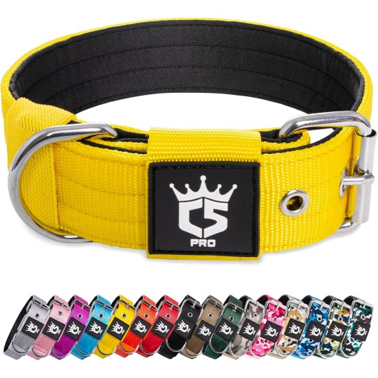 TSPRO Tactical Dog Collar, Robust Collar for Dogs with Metal Buckle Closure, 3.3 cm Wide, Adjustable and Thick for Small Dogs (Geometric S) TSPRO Tactical Dog Collar, Robust Collar for Dogs with Metal Buckle Closure, 3.3 cm Wide, Adjustable and Thick for Small Dogs (Geometric S)