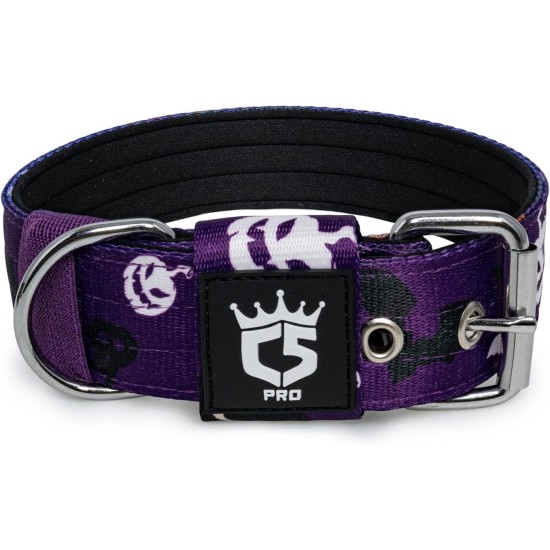 TSPRO Tactical Dog Collar, Robust Collar for Dogs with Metal Buckle Closure, 3.3 cm Wide, Adjustable and Thick for Small Dogs (Geometric S) TSPRO Tactical Dog Collar, Robust Collar for Dogs with Metal Buckle Closure, 3.3 cm Wide, Adjustable and Thick for Small Dogs (Geometric S)