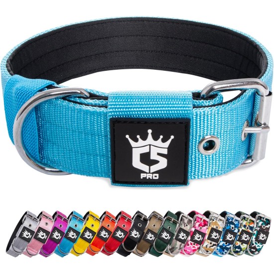 TSPRO Tactical Dog Collar, Robust Collar for Dogs with Metal Buckle Closure, 3.3 cm Wide, Adjustable and Thick for Small Dogs (Geometric S) TSPRO Tactical Dog Collar, Robust Collar for Dogs with Metal Buckle Closure, 3.3 cm Wide, Adjustable and Thick for Small Dogs (Geometric S)